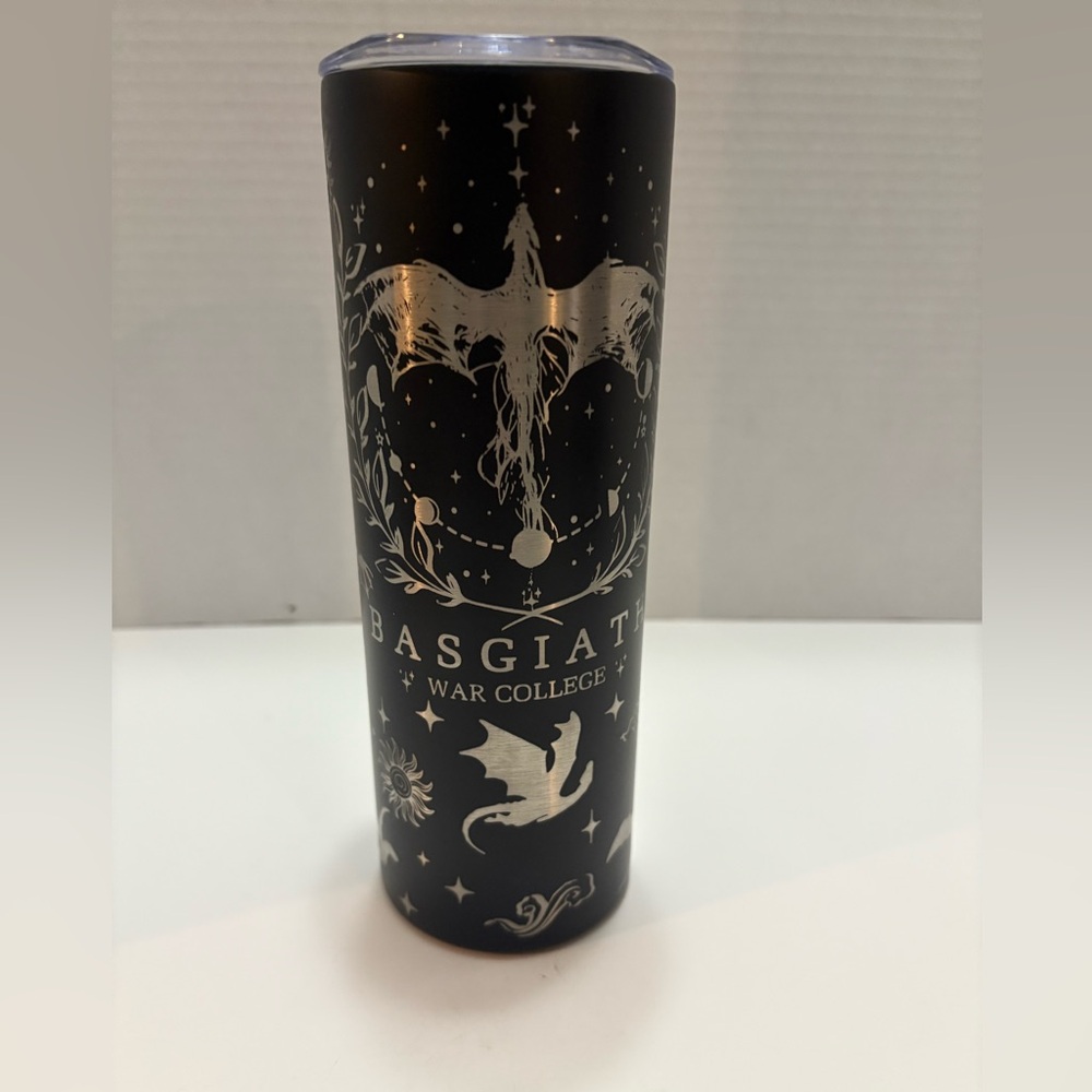 Basgiath War College Fourth Wing  Black 20oz Skinny Tumbler